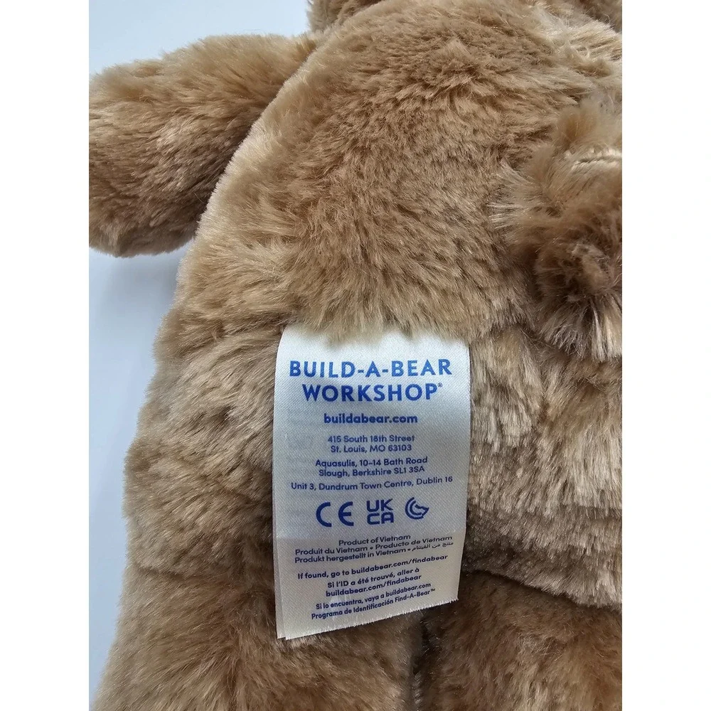Build A‎ Bear Tan Swirl Happy Hugs Cream Light Brown Teddy Bear Plush 16